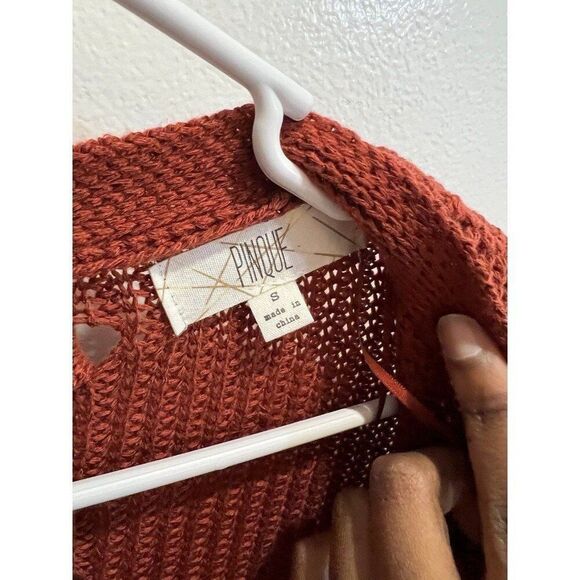 Pinque Women Fall Chic Jamelya Back Detail Cardigan Coquette Feminine Sweater - Picture 4 of 8